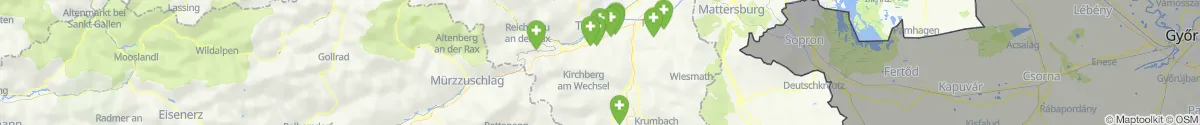 Map view for Pharmacy emergency services nearby Neunkirchen (Niederösterreich)